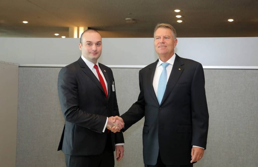 Президент Румынии подтвердил Мамуке Бахтадзе поддержку европейской и евроатлантической интеграции Грузии