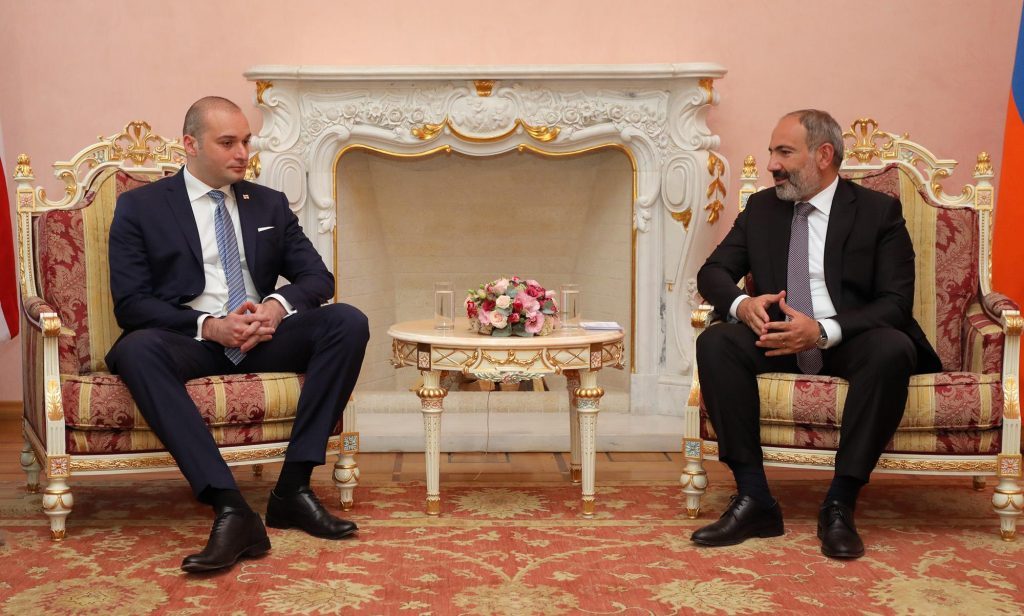 Mamuka Bakhtadze and Nikol Pashinyan agreed to increase Georgia-Armenia cargo turnover to USD 1 billion