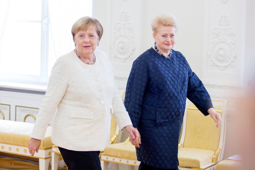 Ангела Меркель и Даля Грибаускайте обсудили актуальные вопросы повестки дня НАТО и Евросоюза