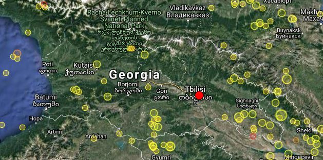 В Грузии произошло землетрясение