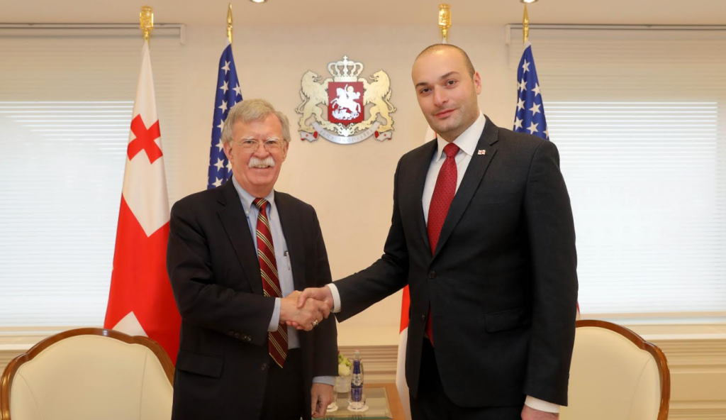 Mamuka Bakhtadze met US National Security Advisor