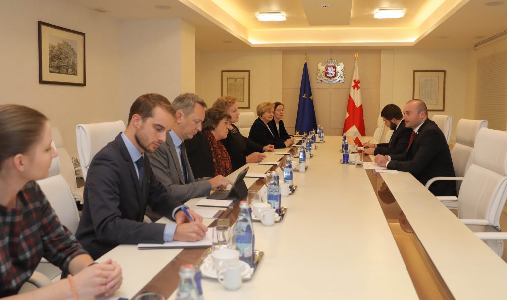 Мамука Бахтадзе встретился с членами делегации наблюдателей Европарламента