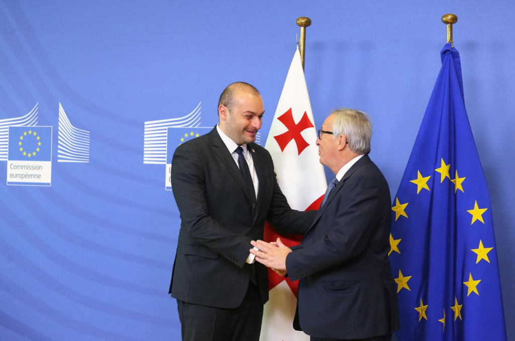 Премьер-министр и президент Еврокомиссии оценили задействование нового высшего формата как начало особого этапа партнерства Грузии-ЕС