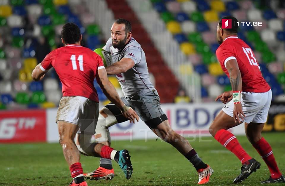 Georgian rugby team defeats Tonga
