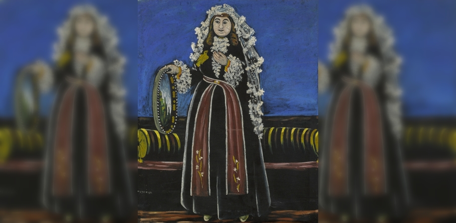 Niko Pirosmaninin "Başı örtüklü gürcü qadını" adlı əsəri Sotbi hərracında 2 230 000 funta satıldı