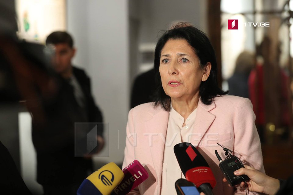 Саломе Зурабишвили - Надеюсь, что оппозиционная партия вскоре признает выборы, так как на этом основана настоящая демократия