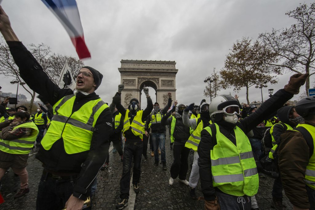 Французская полиция изменила тактику, разработанную для акций «желтых жилетов»