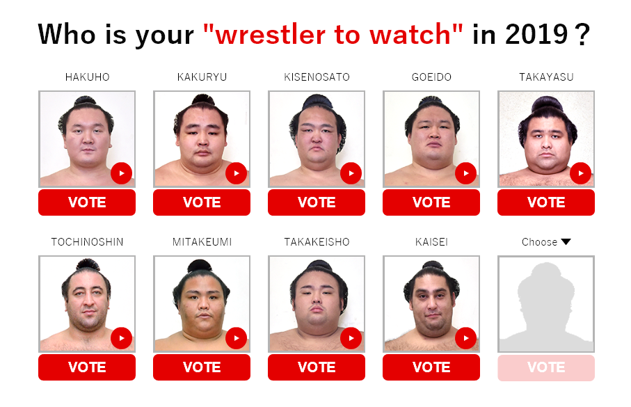 Vote for Tochinoshin – Japanese TV holding public poll