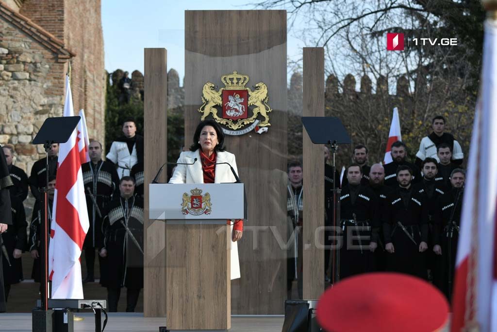 Саломе Зурабишвили - Я - первая женщина-президент в истории Грузии, этим мы доказываем что роль женщин в Грузии усиливается