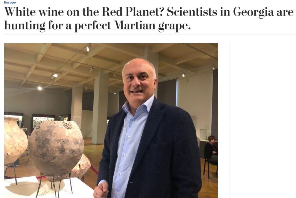 Washington Post yazır ki, Rkasitelinin Marsda ən yaxşı şərab olması mümkündür