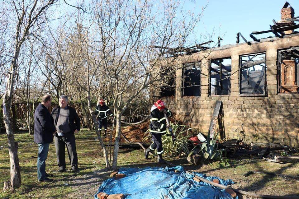 В селе Ианети сгорел жилой дом