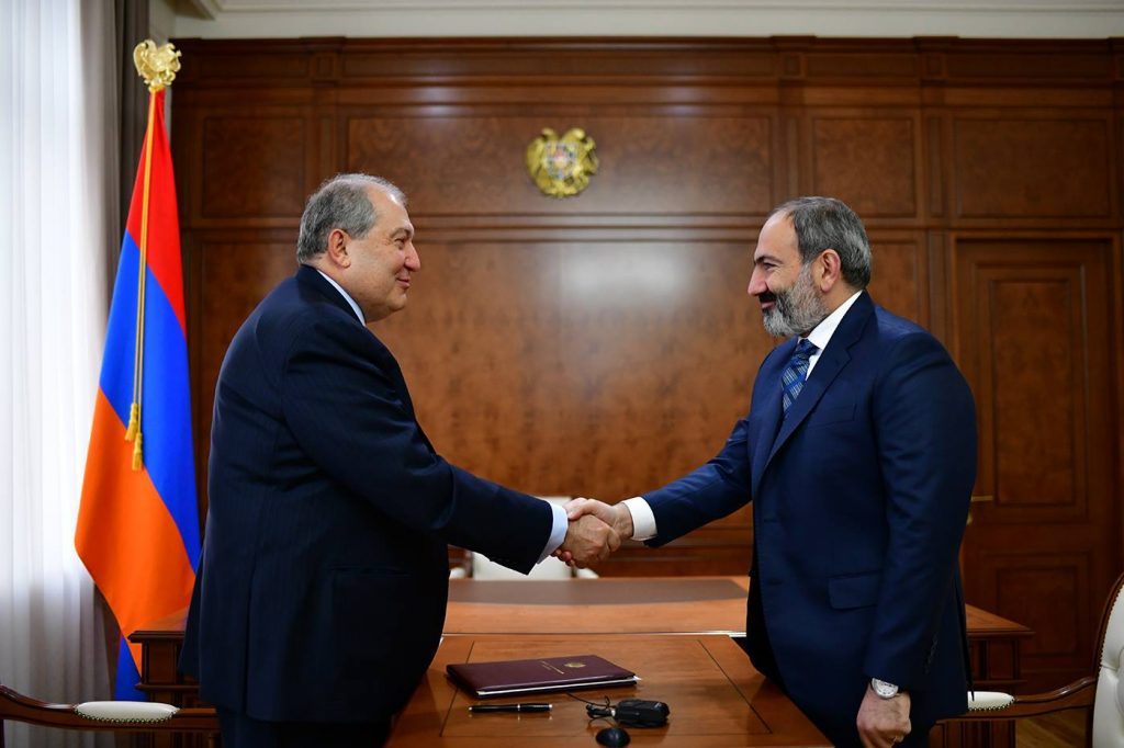 Президент Армении подписал указ о назначении Никола Пашиняна премьер-министром