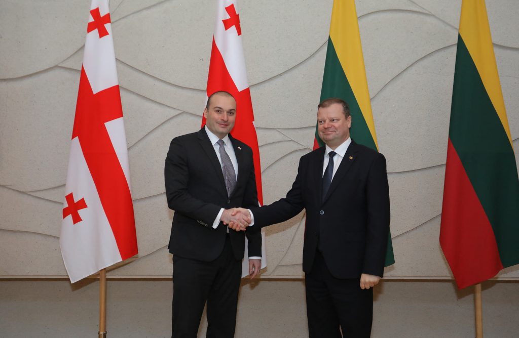 Georgian and Lithuanian Prime Ministers discuss deeper economic relations and prospects of joint projects of regional importance