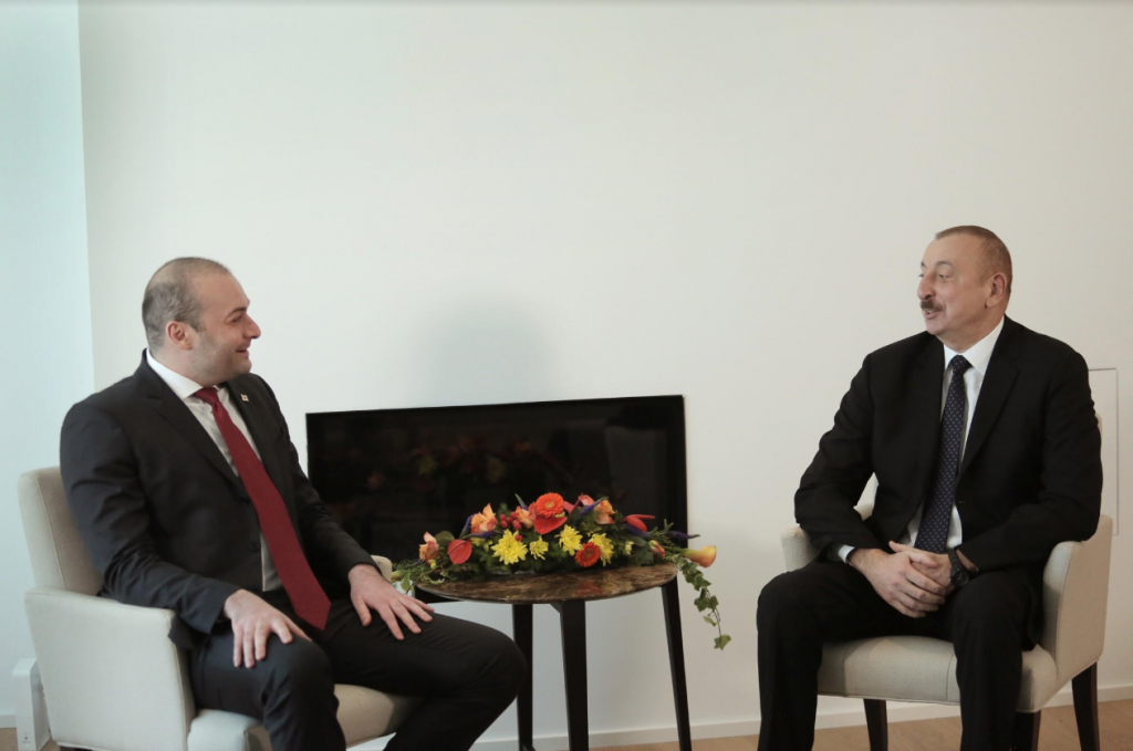 Мамука Бахтадзе и Ильхам Алиев говорили о совместных проектах стратегического значения