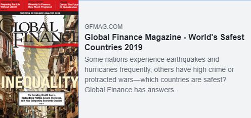 Global Finance - Грузия является лидером региона в рейтинге самых безопасных стран в мире
