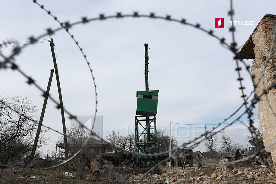 Российские оккупанты завершили монтаж наблюдательно вышки у села Хурвалети [фото]