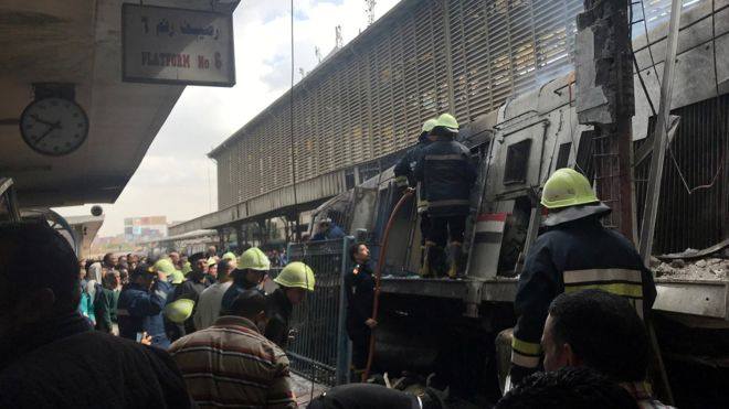 В Египте в результате пожара на железнодорожной станции погибли 12 человек