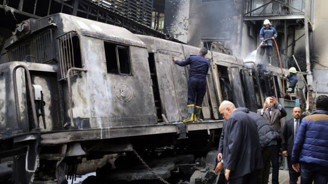 Количество погибших в результате пожара на железнодорожной станции в Египте увеличилось