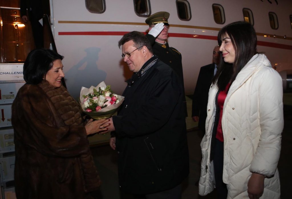 Саломе Зурабишвили с официальным визитом отправилась в Литву