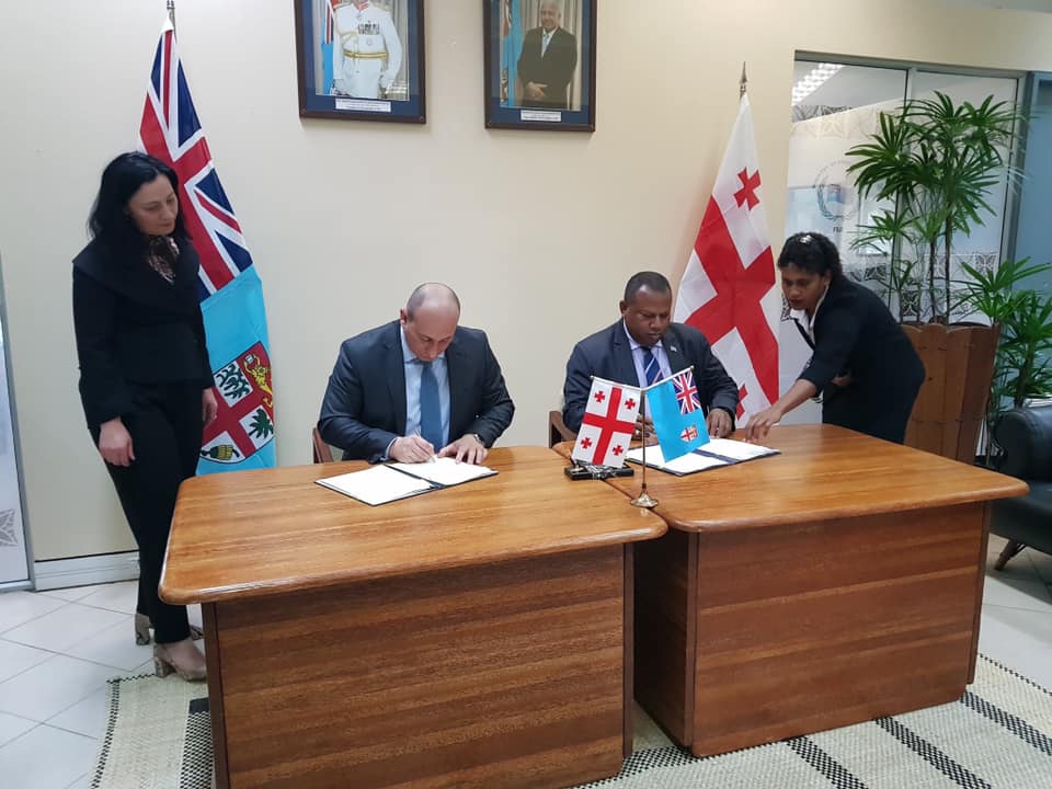 Грузия и Фиджи подписали договор о безвизовом сообщении