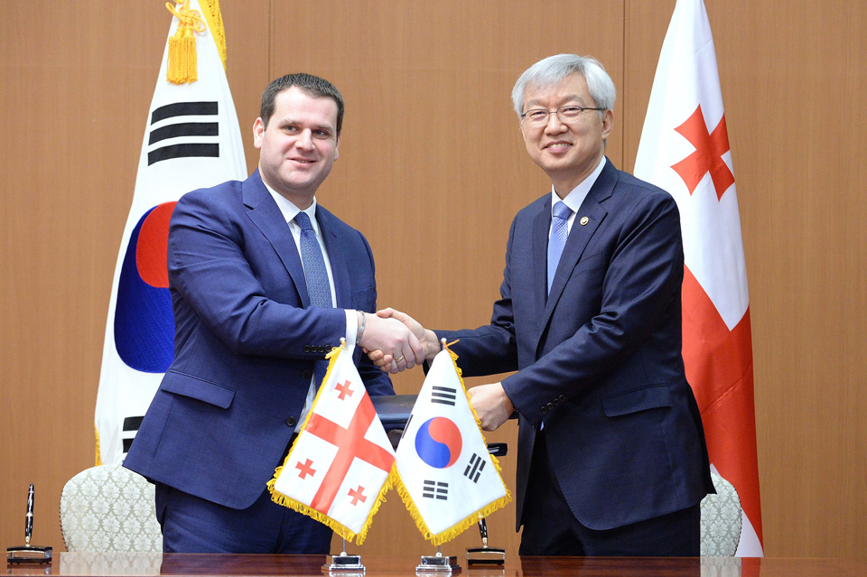 Грузия и Южная Корея подписали пакт о развитии двусторонних экономических отношений