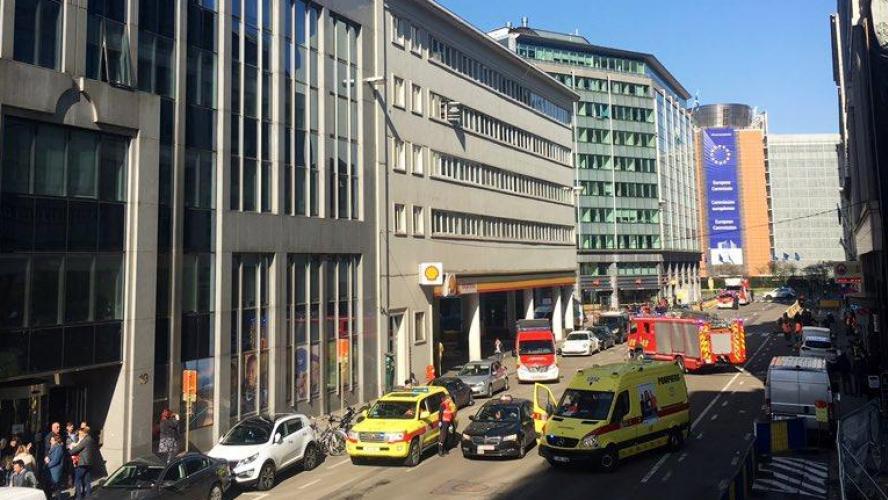 Из-за угрозы взрыва в здании Еврокомиссии объявлена эвакуация
