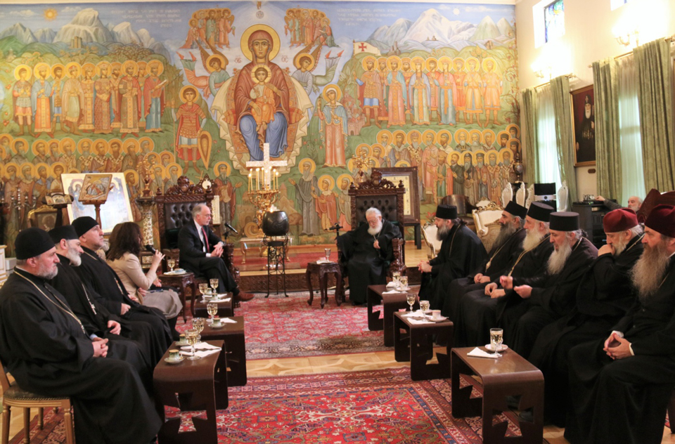 Patriarch hosted Ross Wilson and his spouse at the Patriarchate