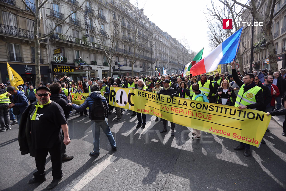 Protest of “Yellow Vests” in Paris