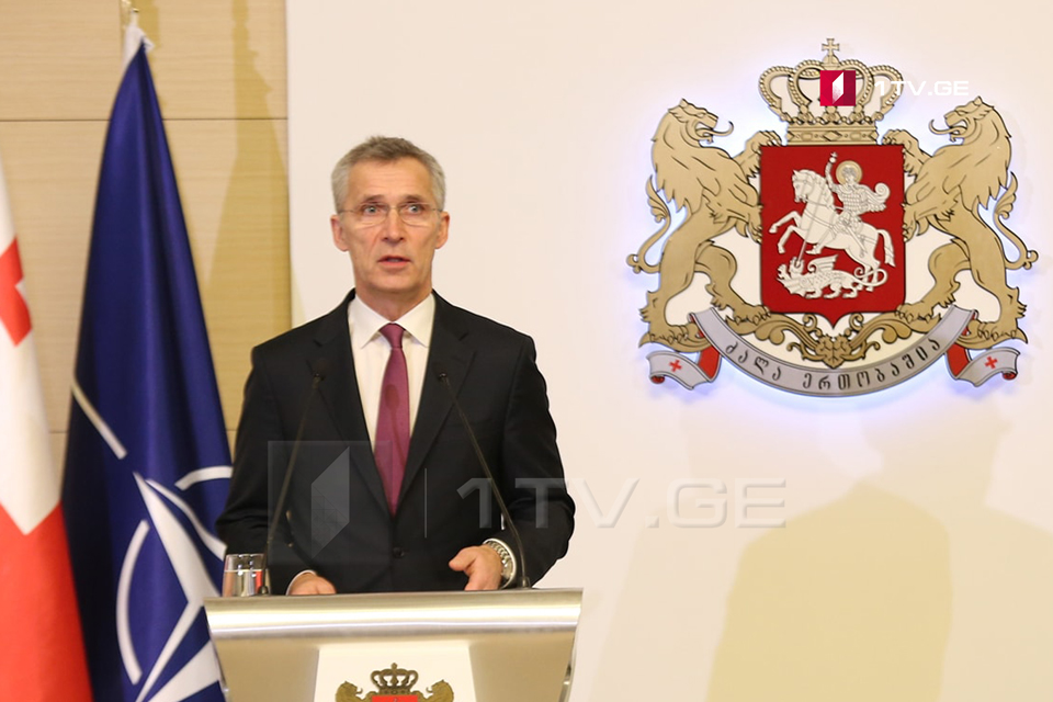 Jens Stoltenberg:  We continue working with you as Georgia moves closer to NATO, I hope we will soon welcome you to NATO