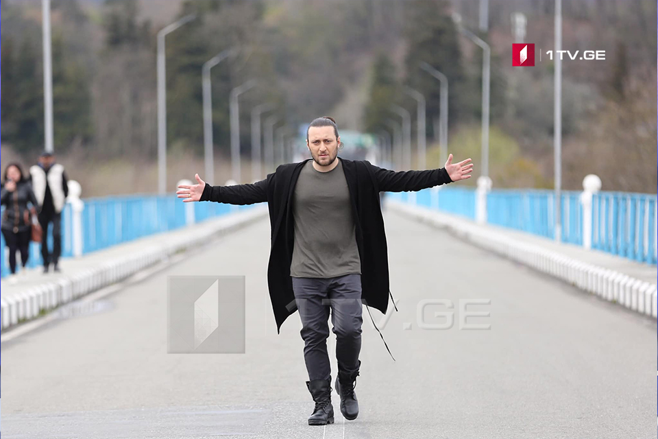На Ингурском мосту прошли съемки видеоролика на песню Ото Немсадзе (фото)