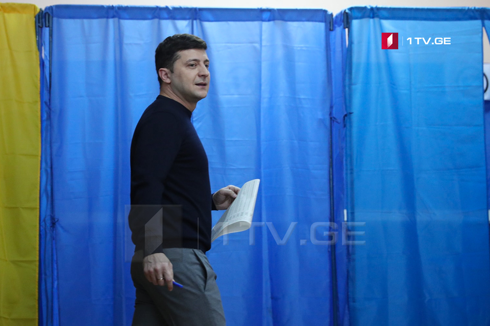 Volodymyr Zelensky is ahead in first round of Ukraine’s election