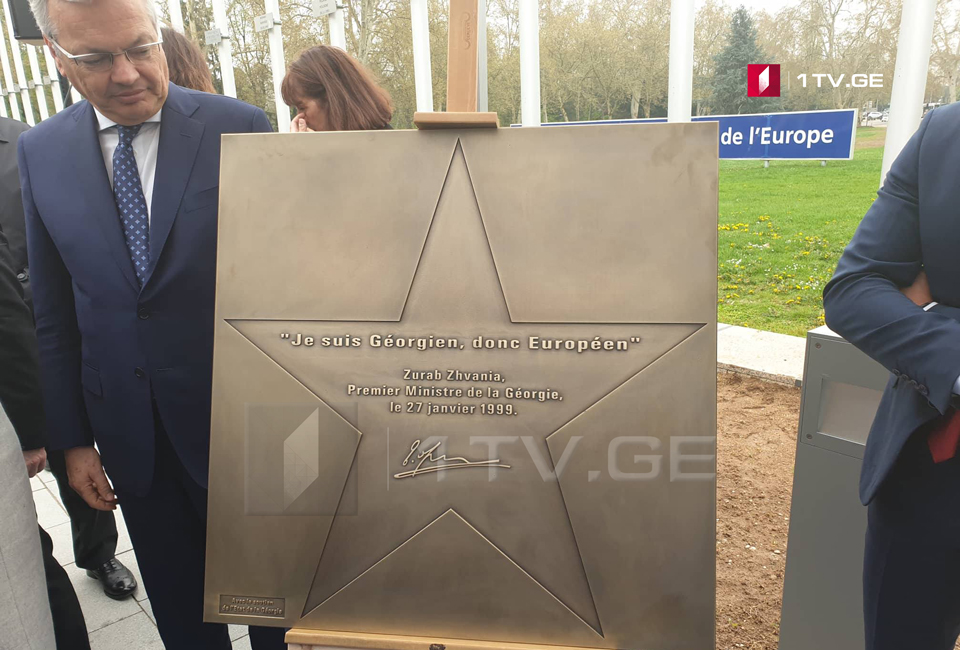 Star of Zurab Zhvania opened in Strasbourg (Photo)
