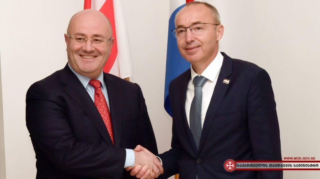 Declaration on deepening military cooperation between Georgia and Croatia was signed