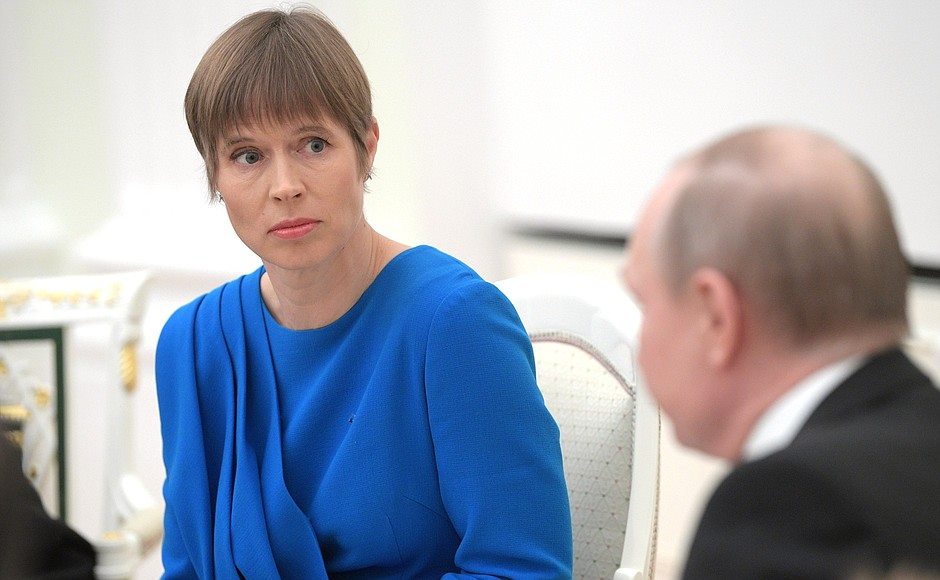 Estonian and Russian Presidents talked about Georgia in Kremlin