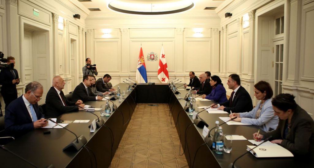 Саломе Зурабишвили встретилась с первым заместителем премьер-министра Сербии, министром иностранных дел Ивицей Дачич