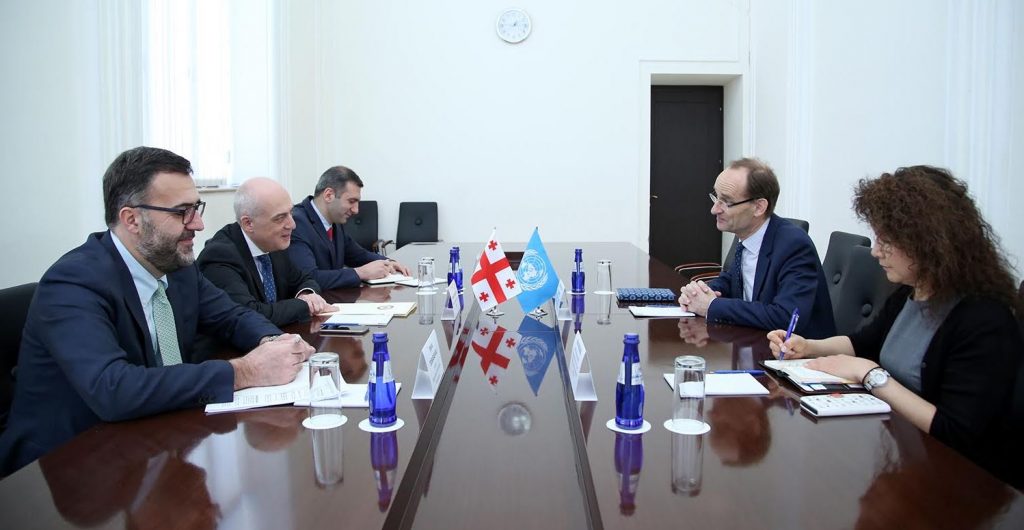 Давид Залкалиани провел прощальную встречу с представителем Верховного комиссара ООН по делам беженцев на Южном Кавказе