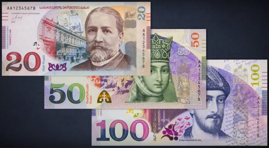Большинство поддельных купюр в Грузии - банкноты достоинством 100 лари