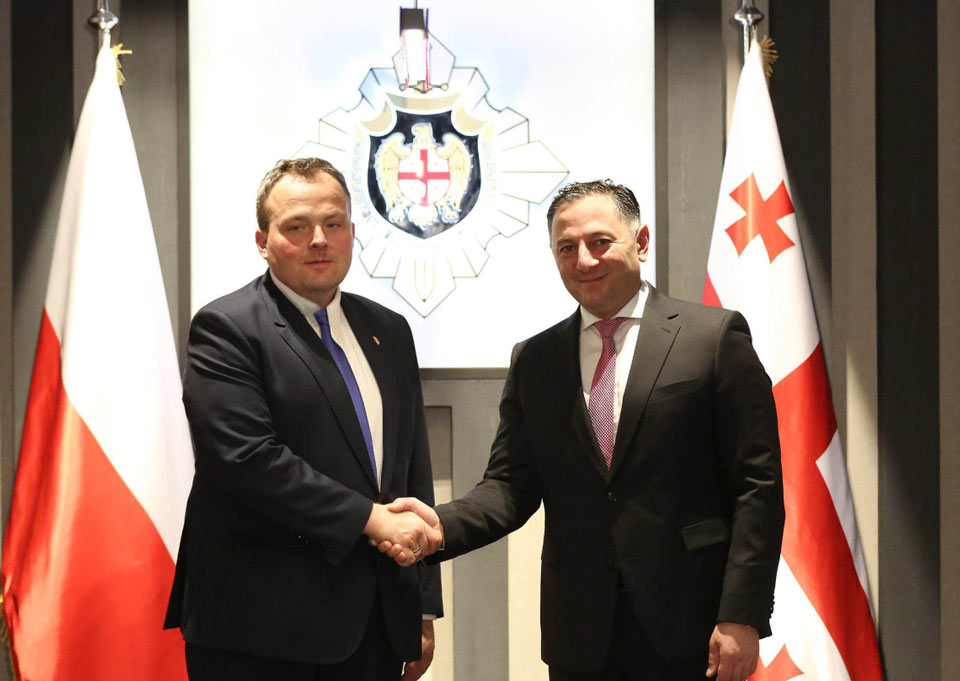 Вахтанг Гомелаури встретился с руководителем Агентства внутренней безопасности Польши
