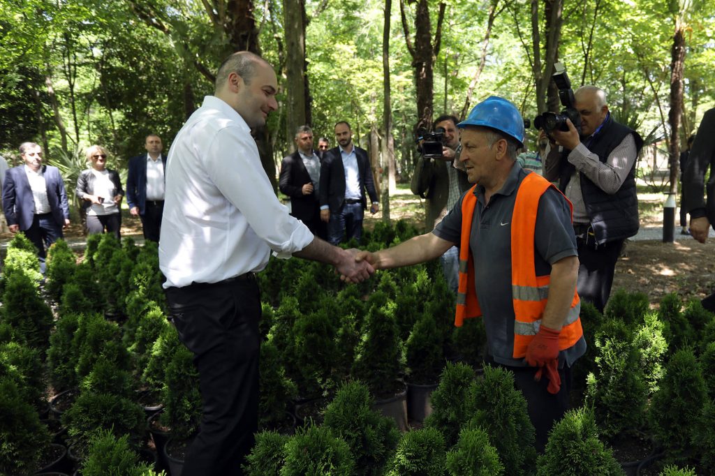 PM becomes introduced with rehabilitation of Zugdidi Botanic Garden