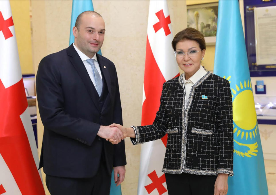 Мамуку Бахтадзе приняла председатель Сената Республики Казахстан