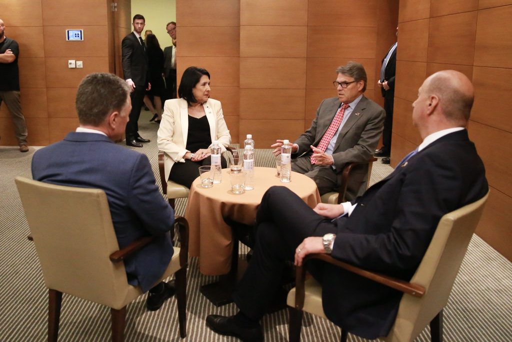Georgian President meets with US Secretary of Energy in Kiev