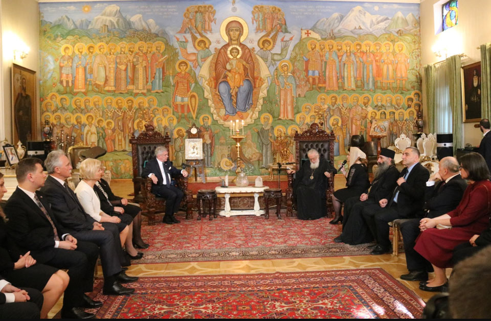 Илья II встретился с маршалом Сената Польской Республики