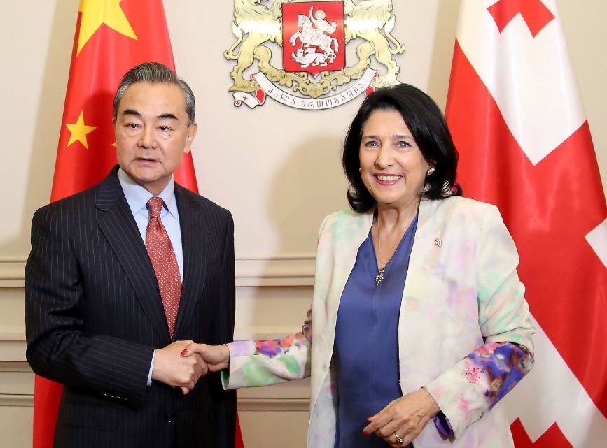 Salome Zurabishvili met with Foreign Minister of China Wang Yi