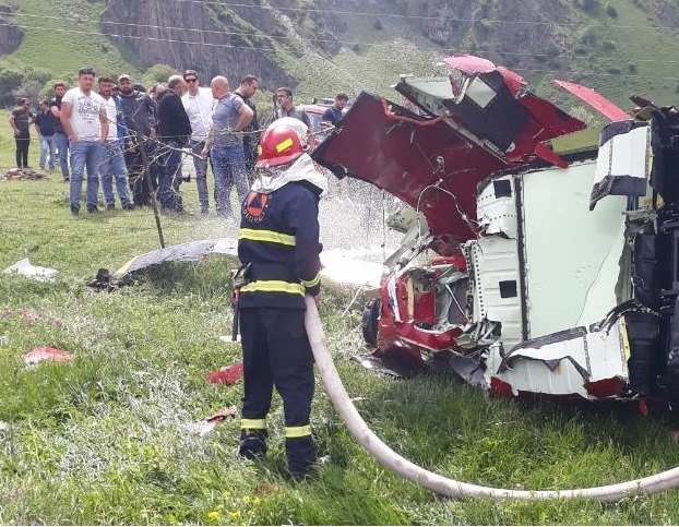 Helicopter crashed in Kazbegi, three died