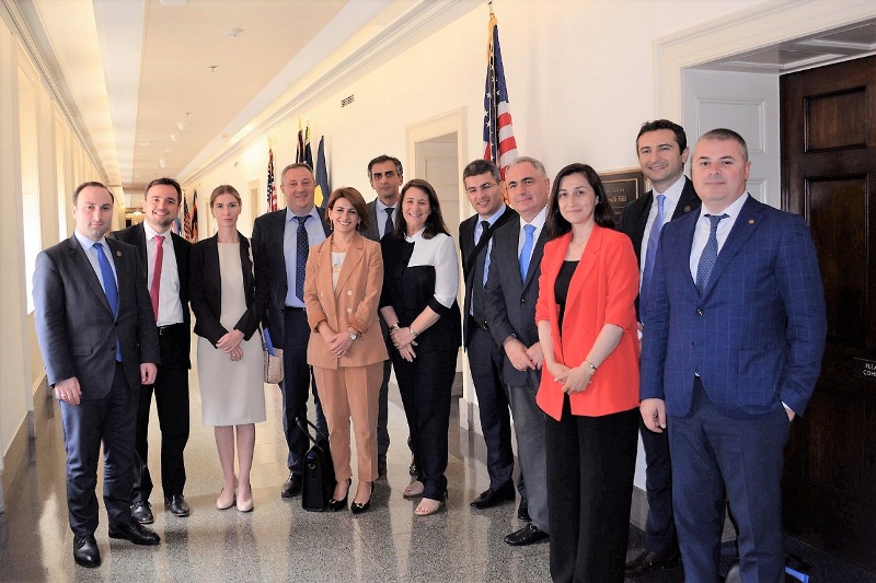 Georgian parliamentary delegation members met Congressman Diana DeGette