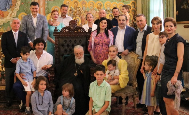 Илия II благословил Каху Каладзе и его семью