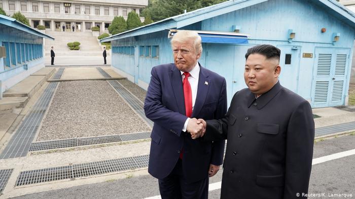 Donald Trump meets Kim Jong Un, crosses border into North Korea