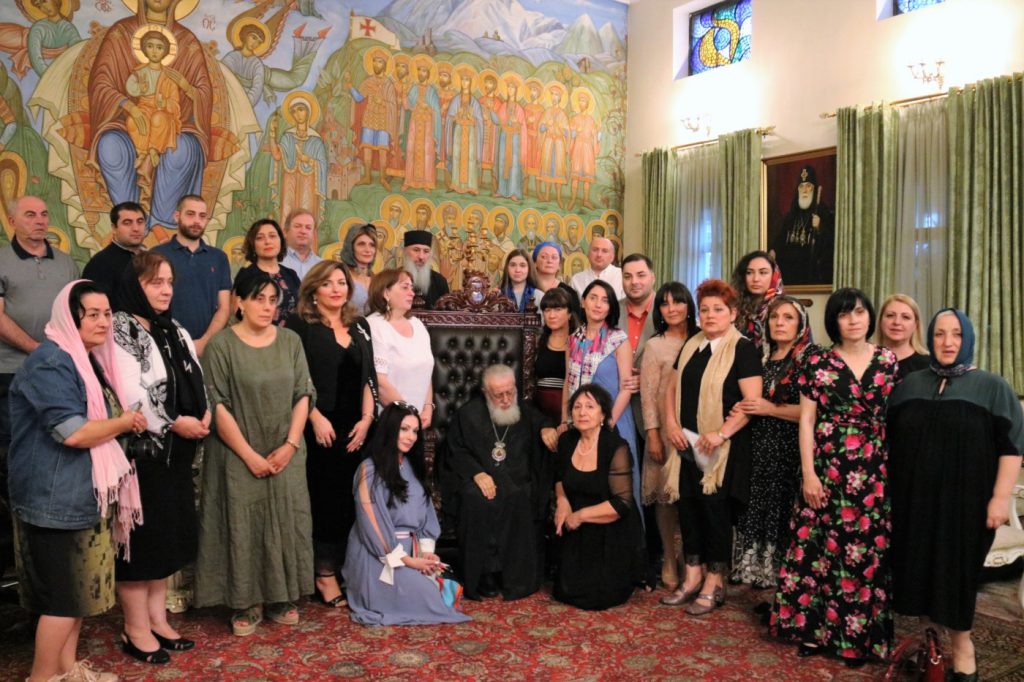 Patriarch hosts Georgian emigrants