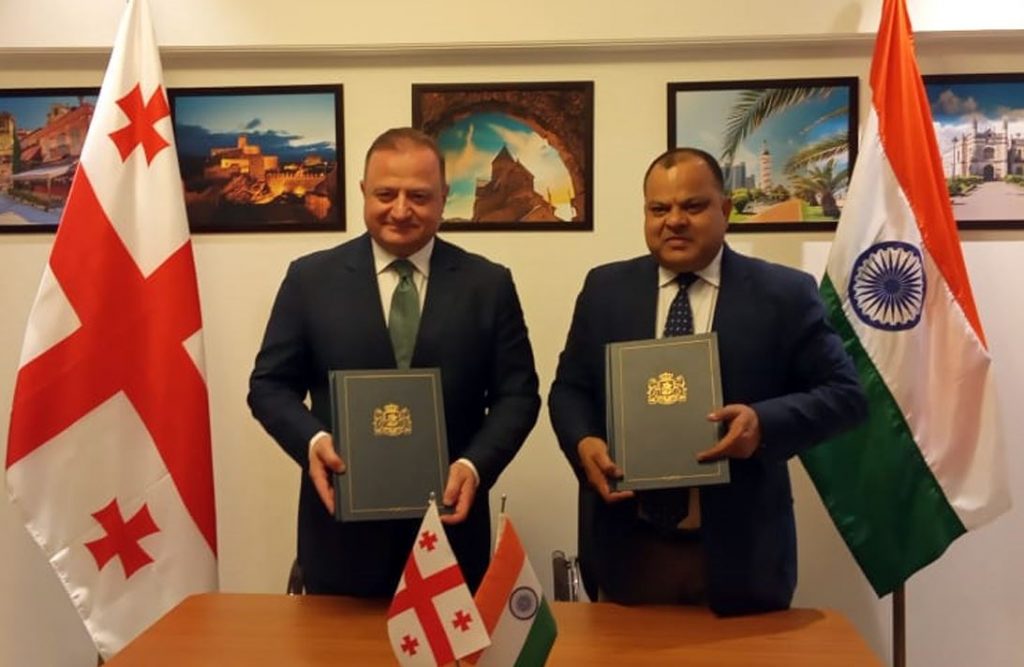 Министерство иностранных дел Грузии оформило в меморандум с компанией технологических сервисов в посольстве Грузии в Индии