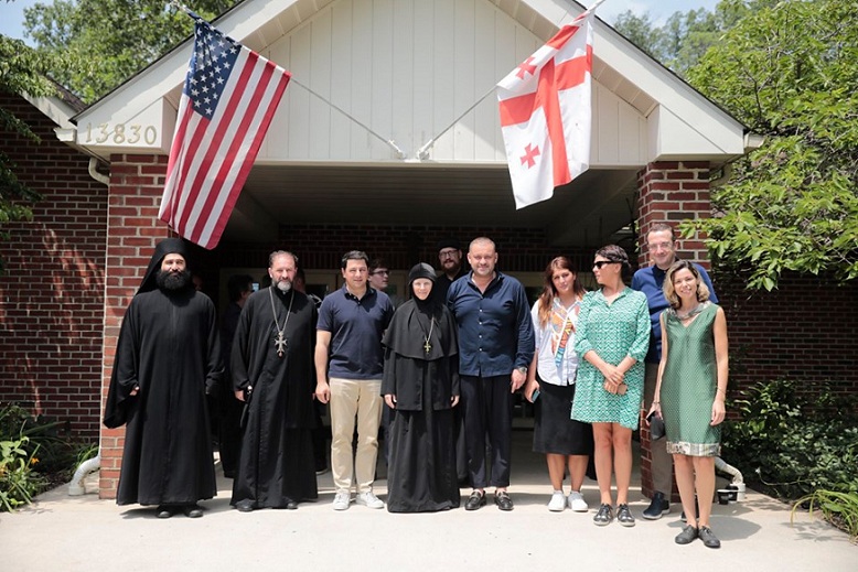 Archil Talakvadze visited St. Nino Monastery in Maryland